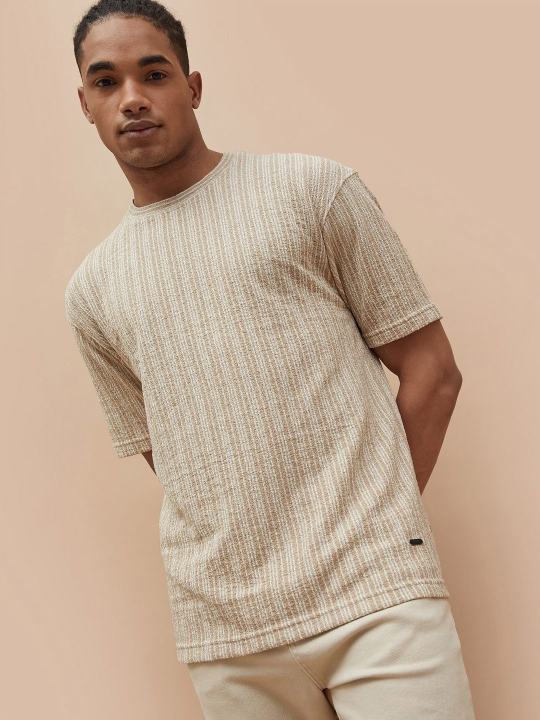 

Forca by Lifestyle Men Pockets T-shirt, Beige