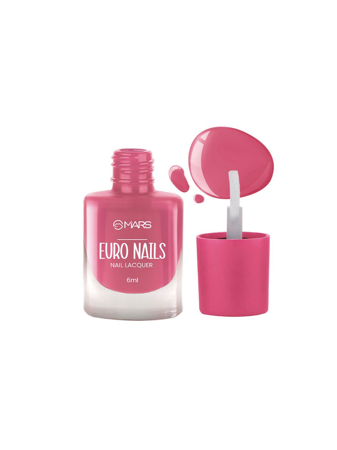 

MARS EURO Glossy Gel Finish Nail Lacquer -6ml-Shade-17, Pink