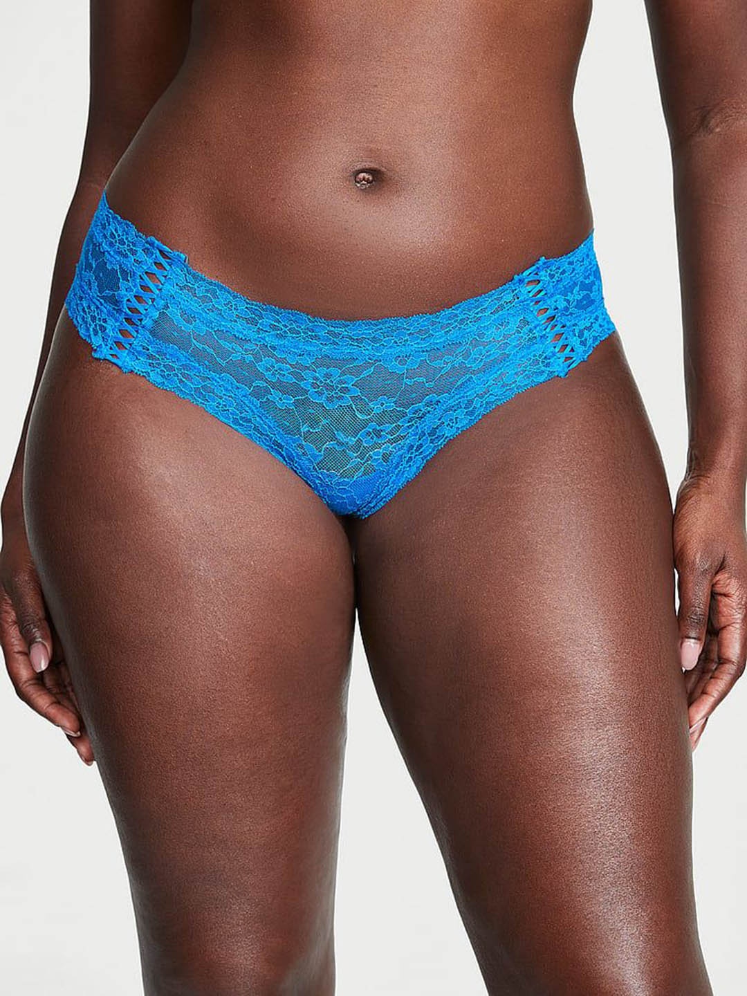 

CHEEKY-PANTY Victoria's Secret Self Design Cheeky Low Rise Lace-Up Bikini Briefs, Blue