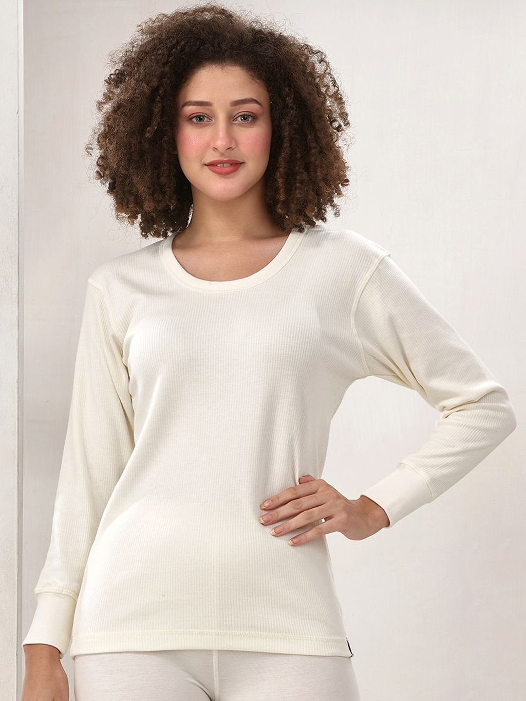 

Inferno Women Multifiber Layer Full Sleeve Thermal Top, White