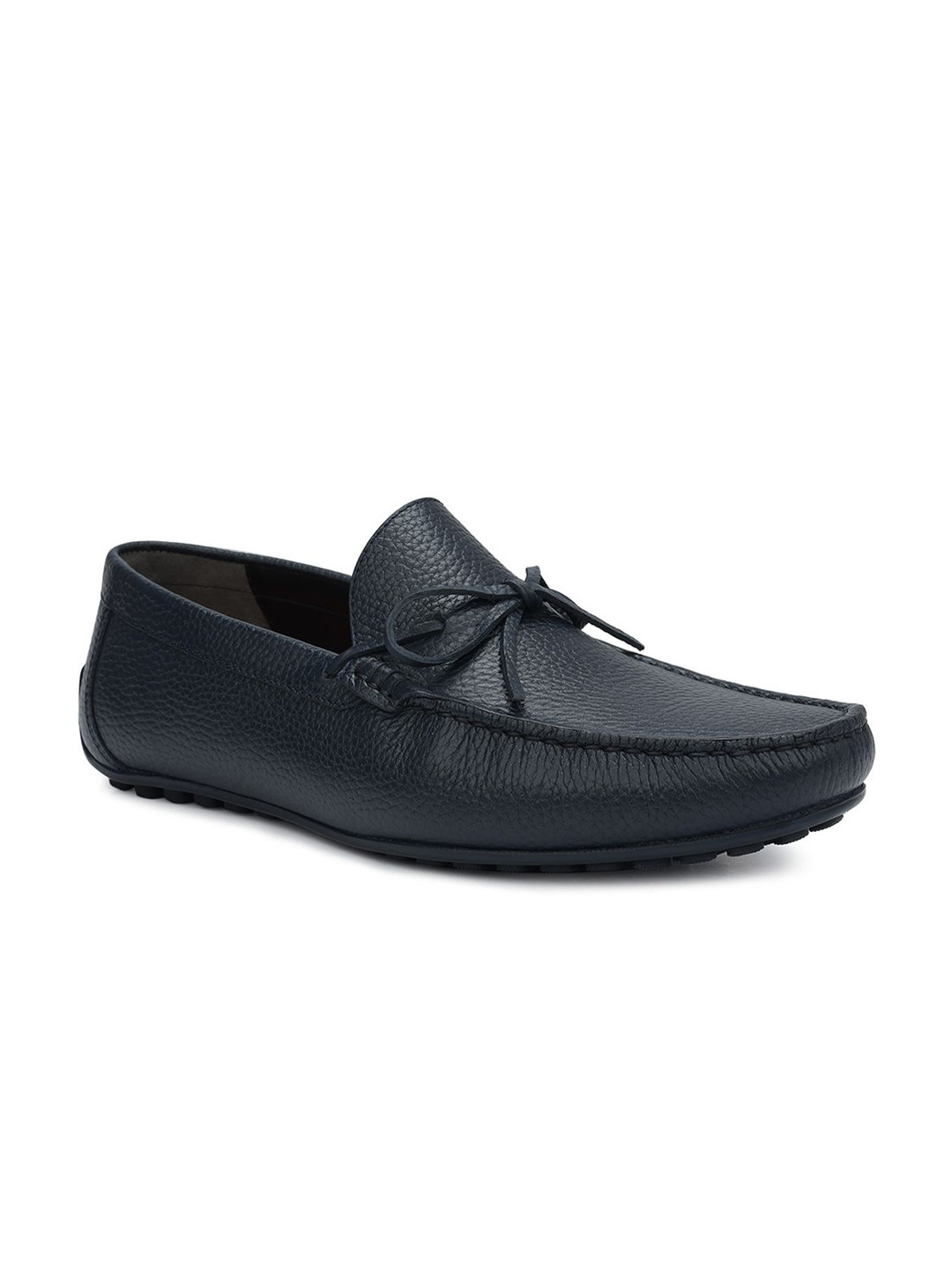 

ROSSO BRUNELLO Men Leather Formal Loafers, Navy blue