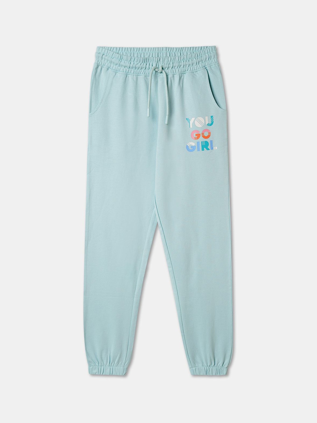 

R&B Girls Regular Fit Mid Rise Track Pants, Green