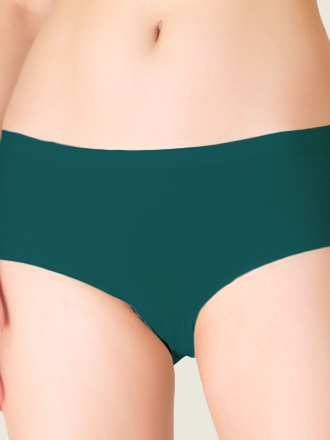 

Luella Mid-Rise Seamless Hipster Briefs, Green