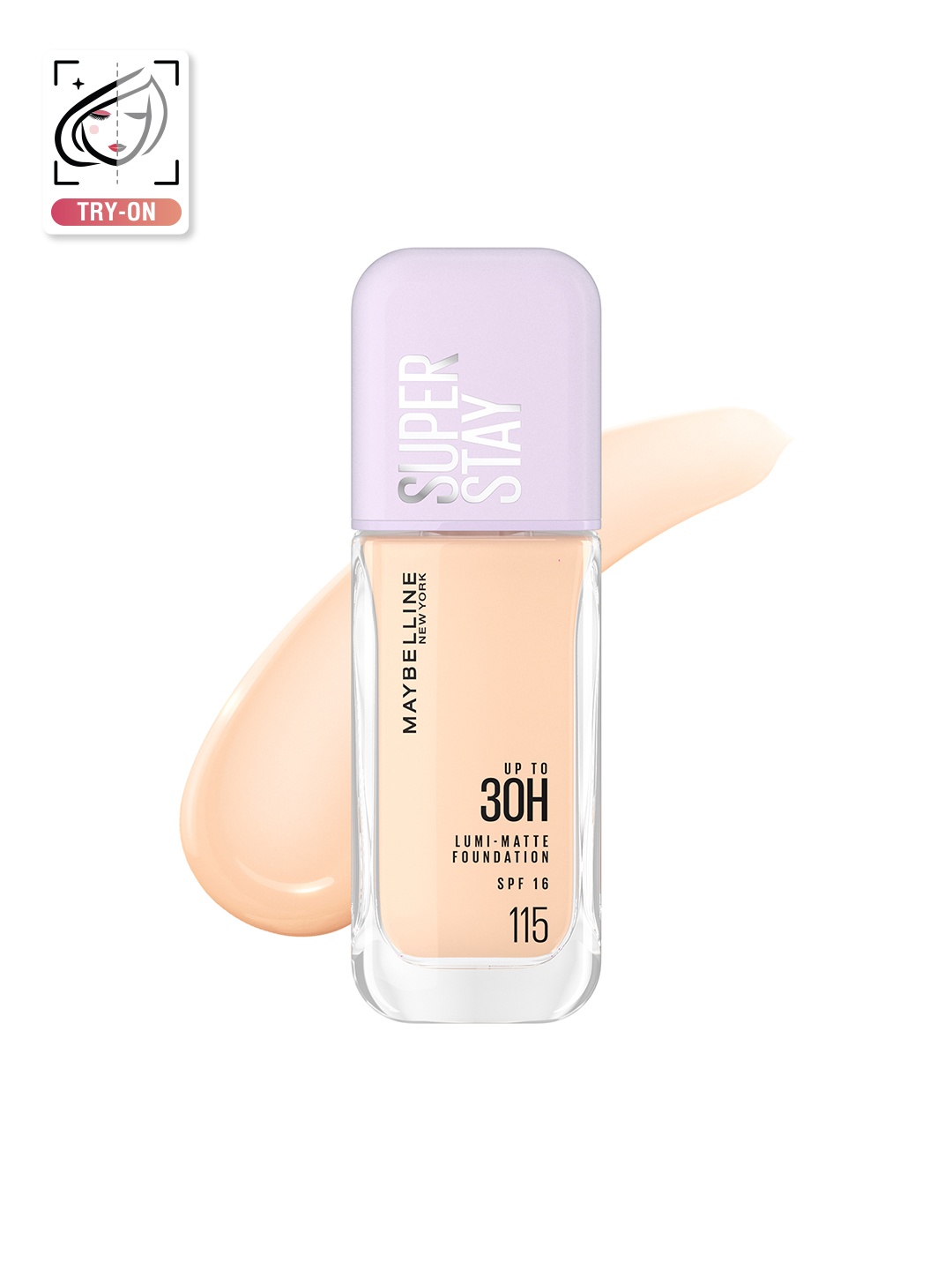 

Maybelline New York 30H Longwear Super Stay Lumi-Matte Liquid Foundation 35ml - Shade 115, Beige