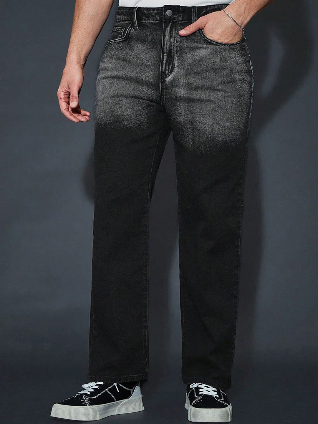 

Kotty Men Stretchable Black Jeans