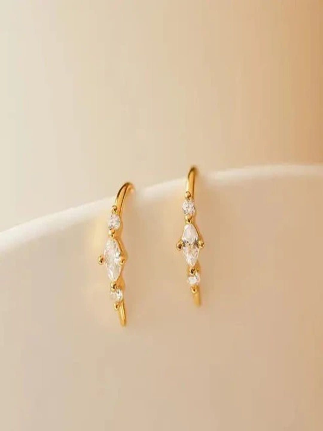 

DIATOMS Circular Studs Earrings, Gold