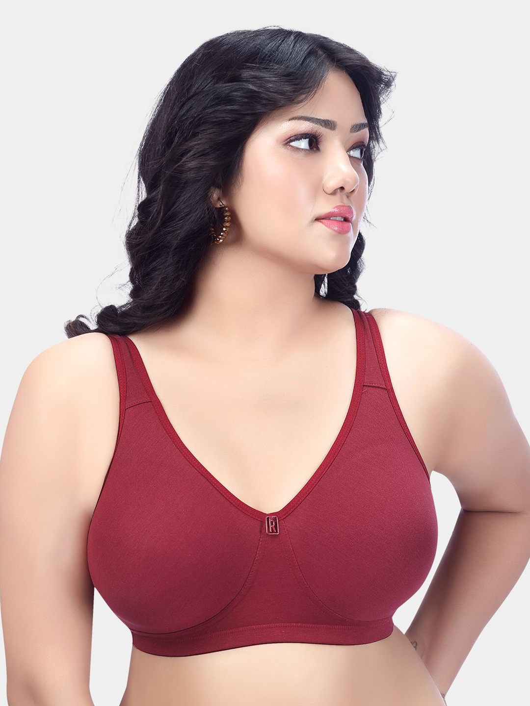 

Trylo Riza Comfortfit Pure Cotton Fabric Non-Padded Non-Wired Molded Bra, Maroon