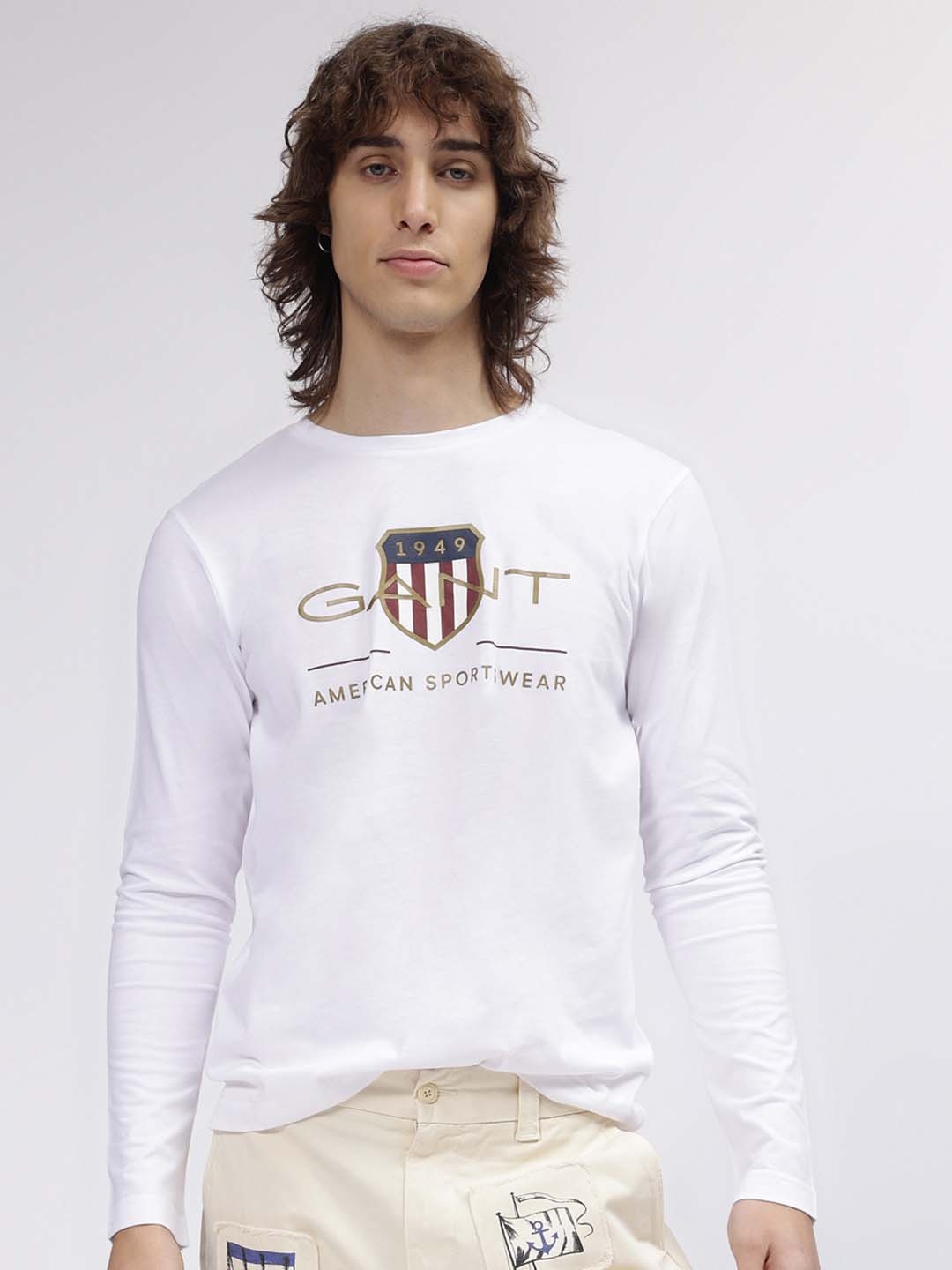 

GANT Men White Typography Printed T-shirt