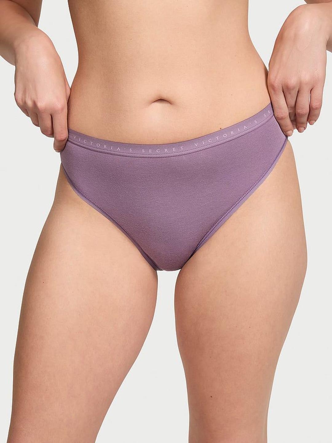 

Victoria's Secret Women Mid- Rise Basic Briefs, Purple