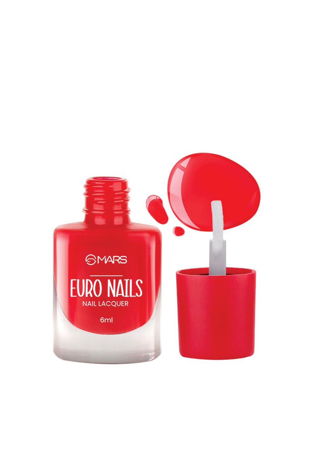 

MARS Euro Quick Drying Glossy Gel Finish Nail Lacquer 6ml - Shade 24, Red