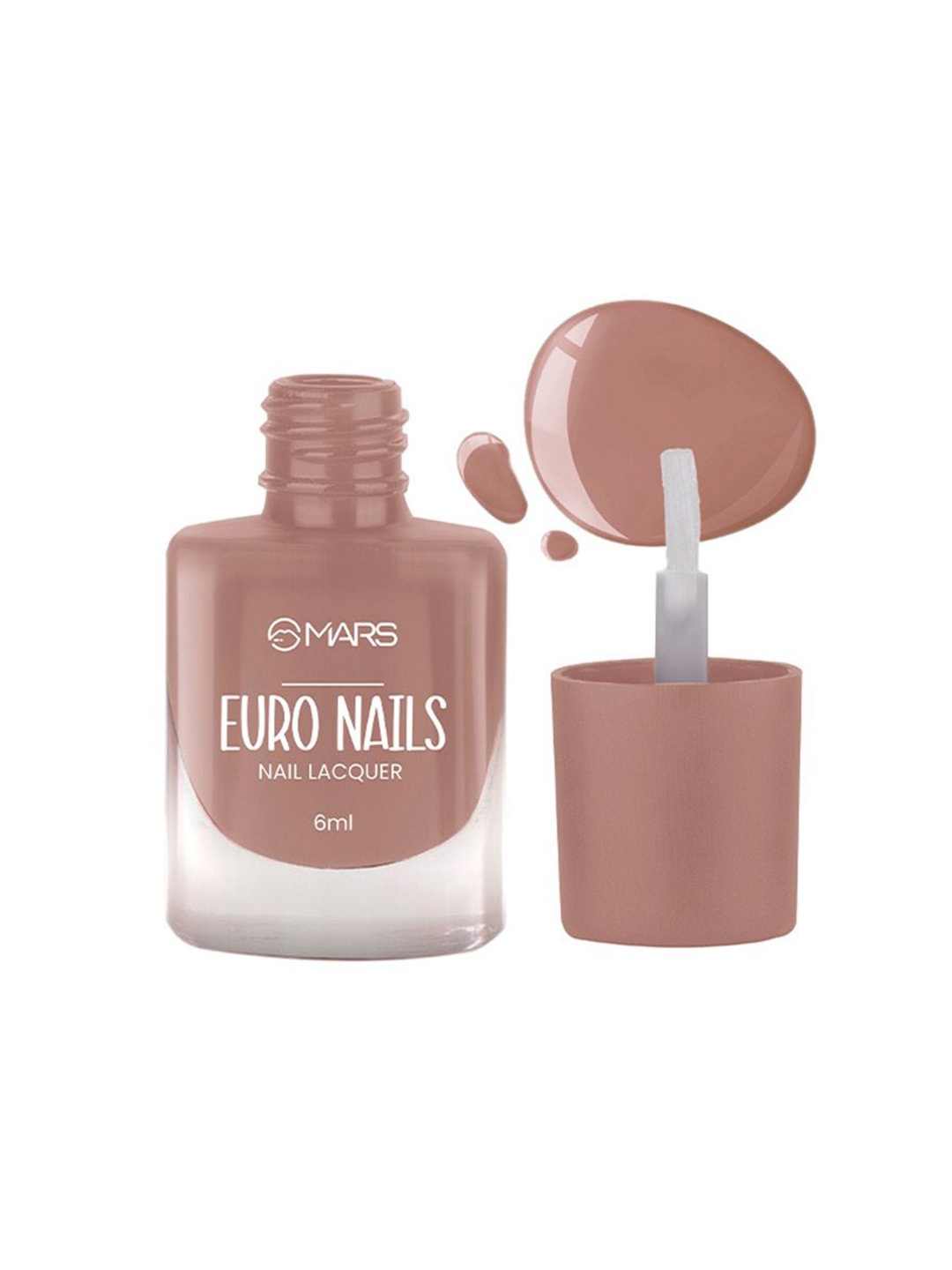 

MARS EURO Glossy Gel Finish Nail Lacquer -6ml-Shade-07, Nude