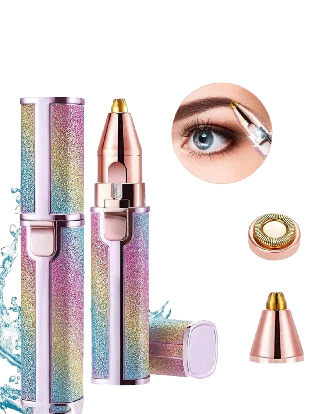 

BELENZO 2 In 1 Portable Electronic Facial Trimmer, Rose gold