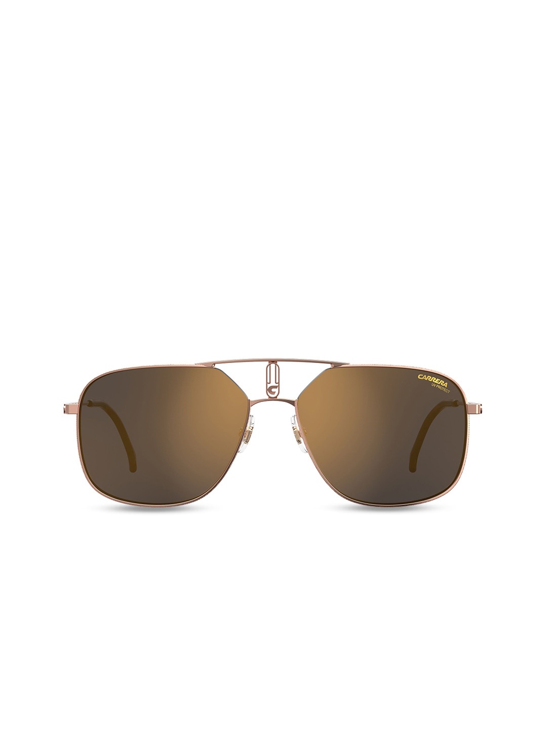 

Carrera Unisex Square Sunglasses with UV Protected Lens 202458DDB60JO, Brown
