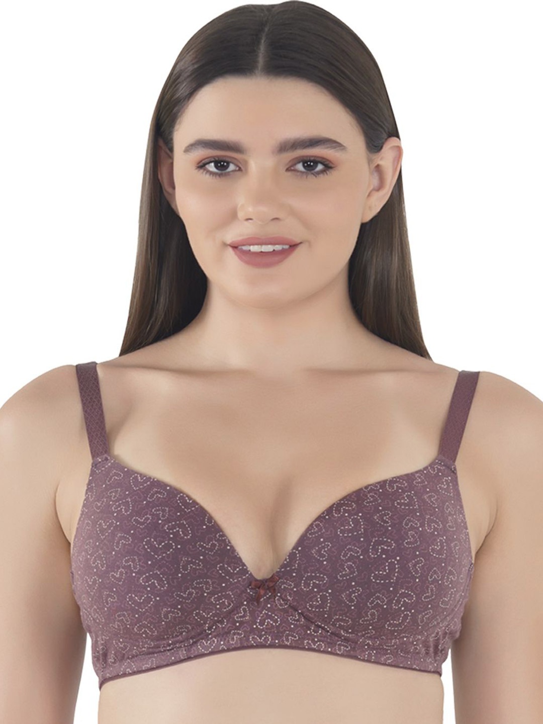 

Eve's Beauty Women Medium Coverage Lightly Padded Bra, Champagne