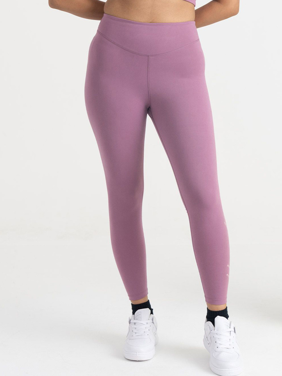 

Hunnit Zen Seamless Ankle Length Gym Tights, Pink