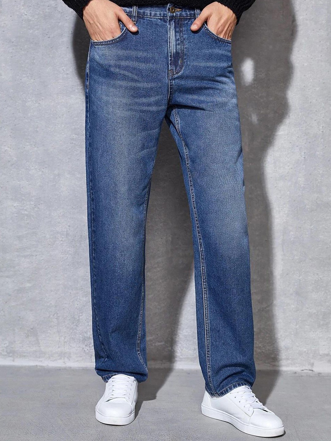 

Kotty Men Light Fade Stretchable Jeans, Blue
