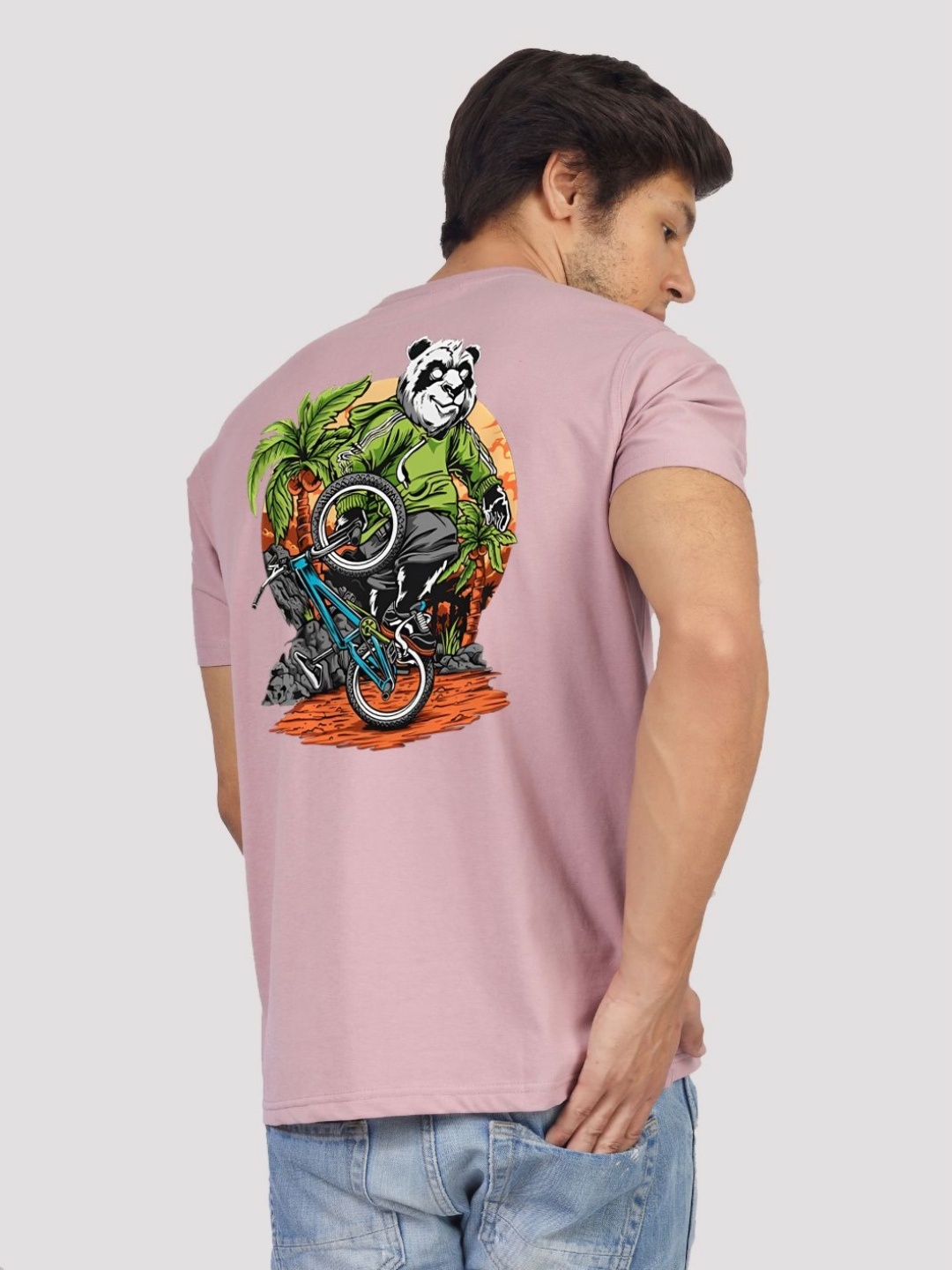 

Greylongg Men Printed Applique T-shirt, Purple