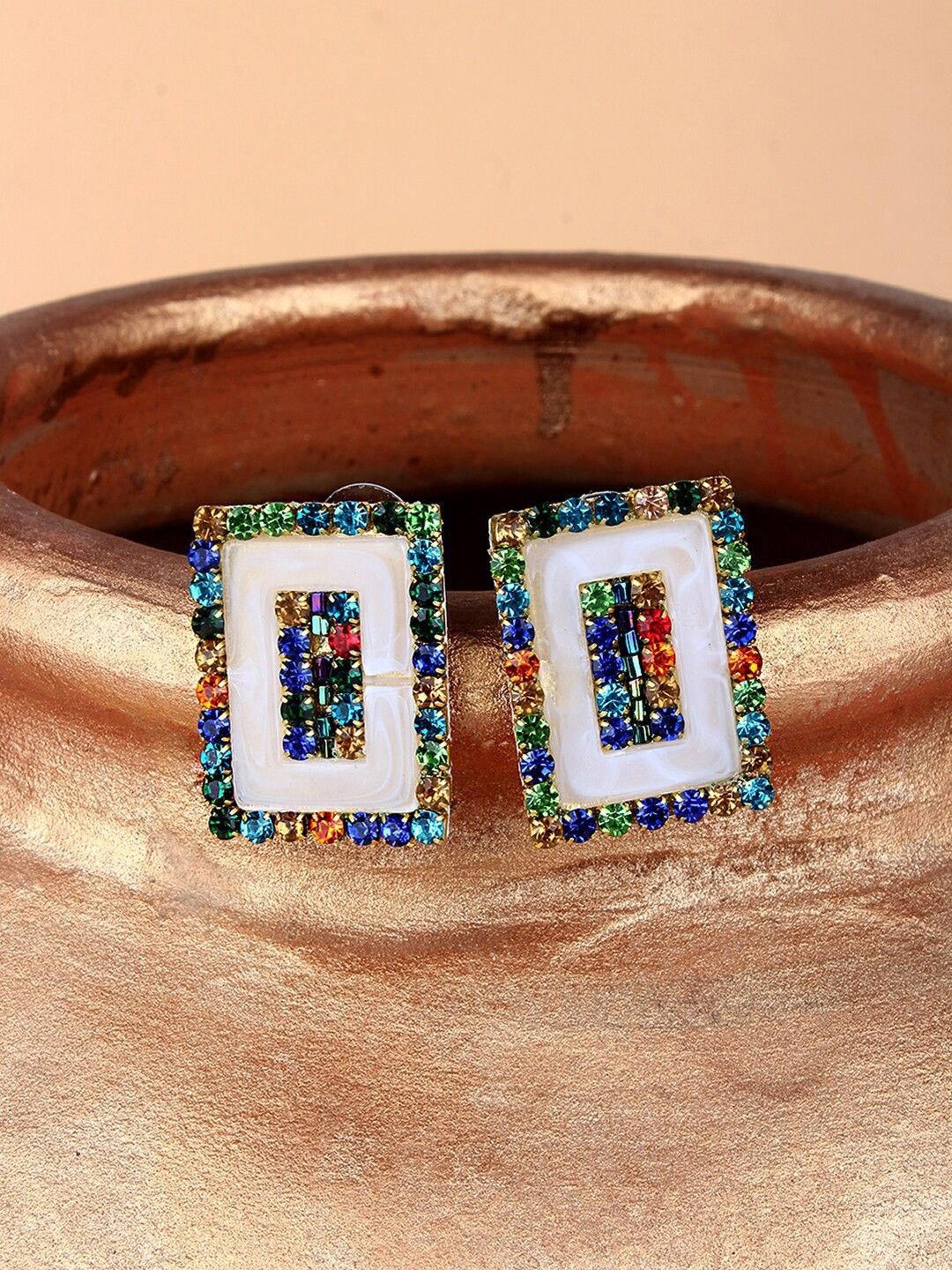 

KPOP Gold-Plated Rhinestone Contemporary Studs