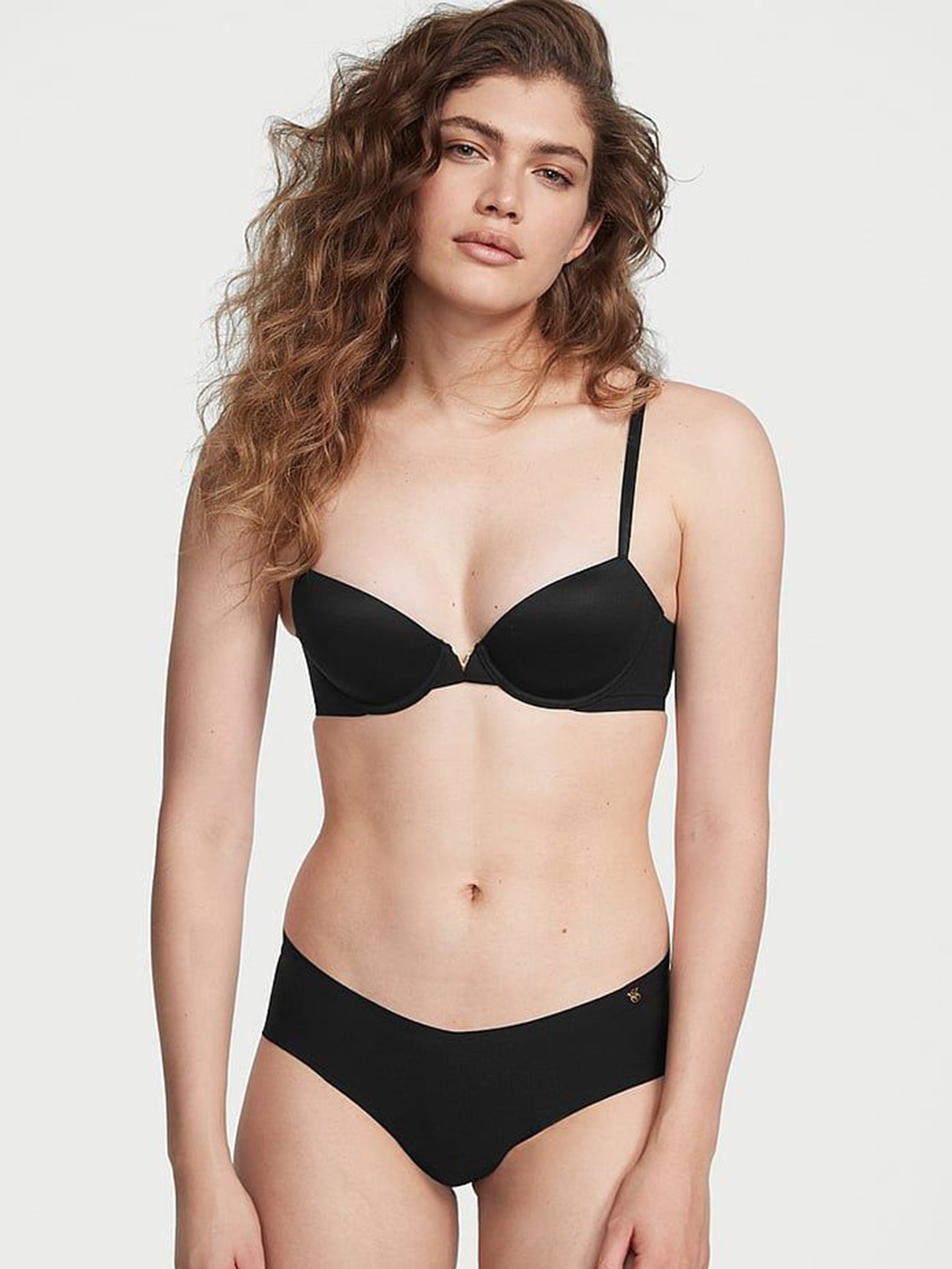 

Victoria's Secret Women Solid Seamless Bikini Briefs, Black