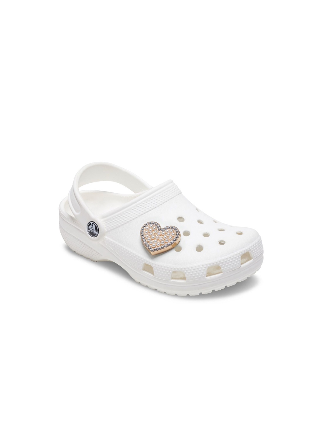 

Crocs Beaded Cluster Heart Jibbitz, White