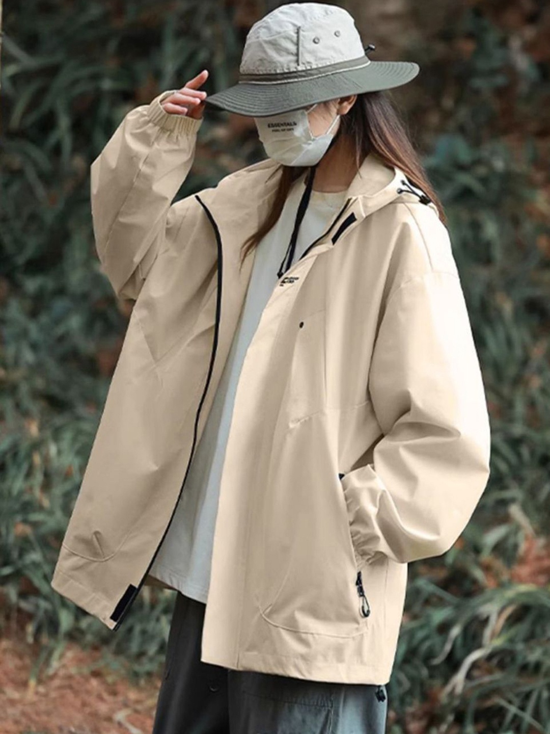 

StyleCast x Revolte Men Outdoor Parka Jacket, Beige