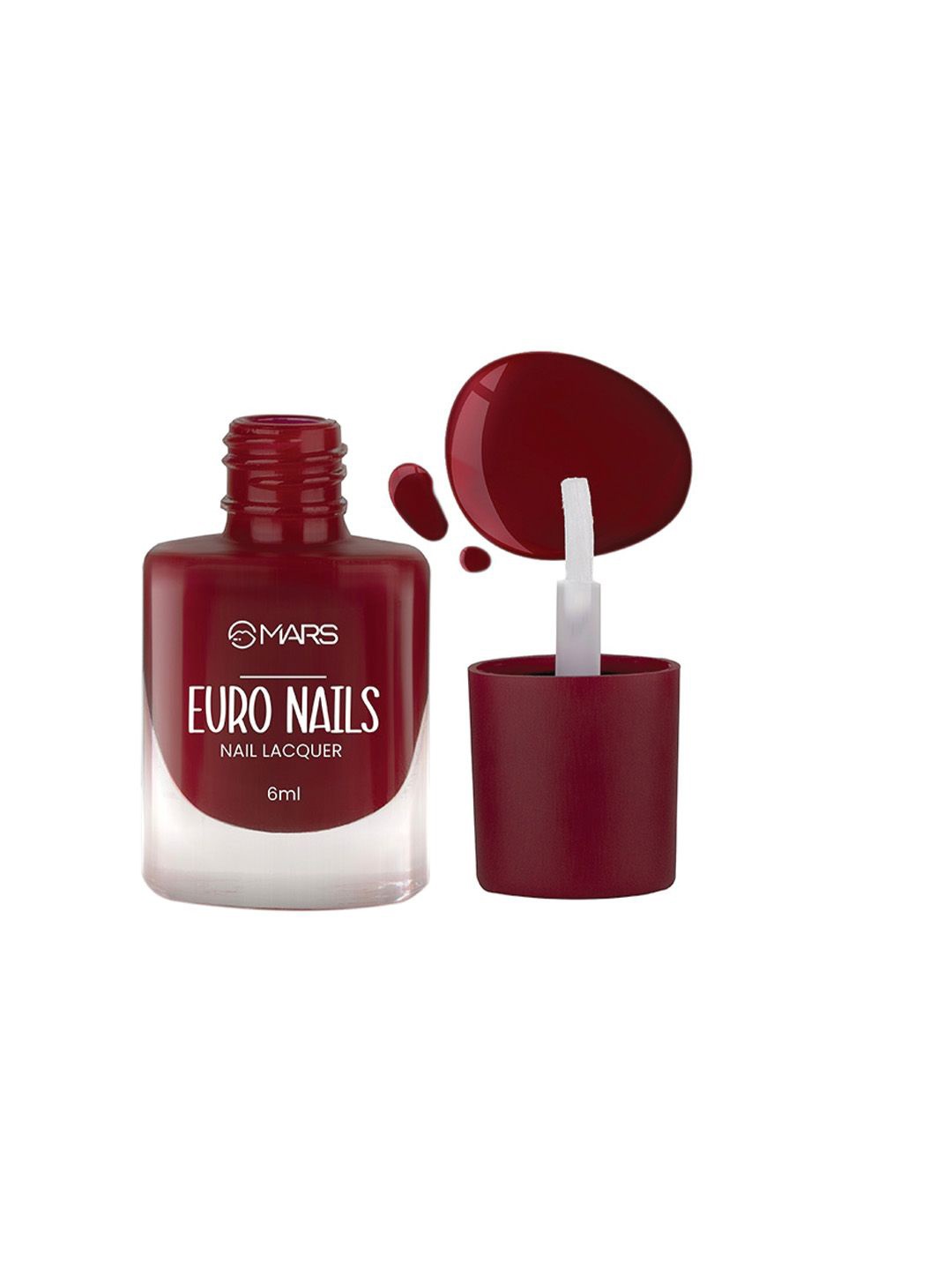 

MARS Euro Nails Glossy Finish Gel Nail Lacquer - 6ml - Shade 29, Maroon