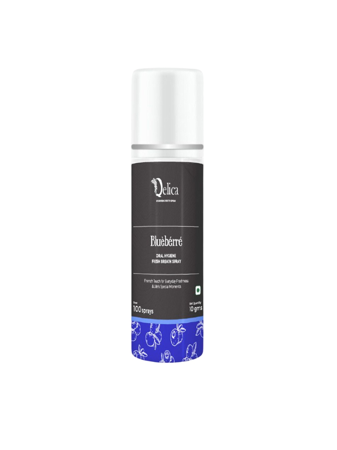

Qelica Blueberre Oral Hygiene Fresh Breath Spray-10g, Purple