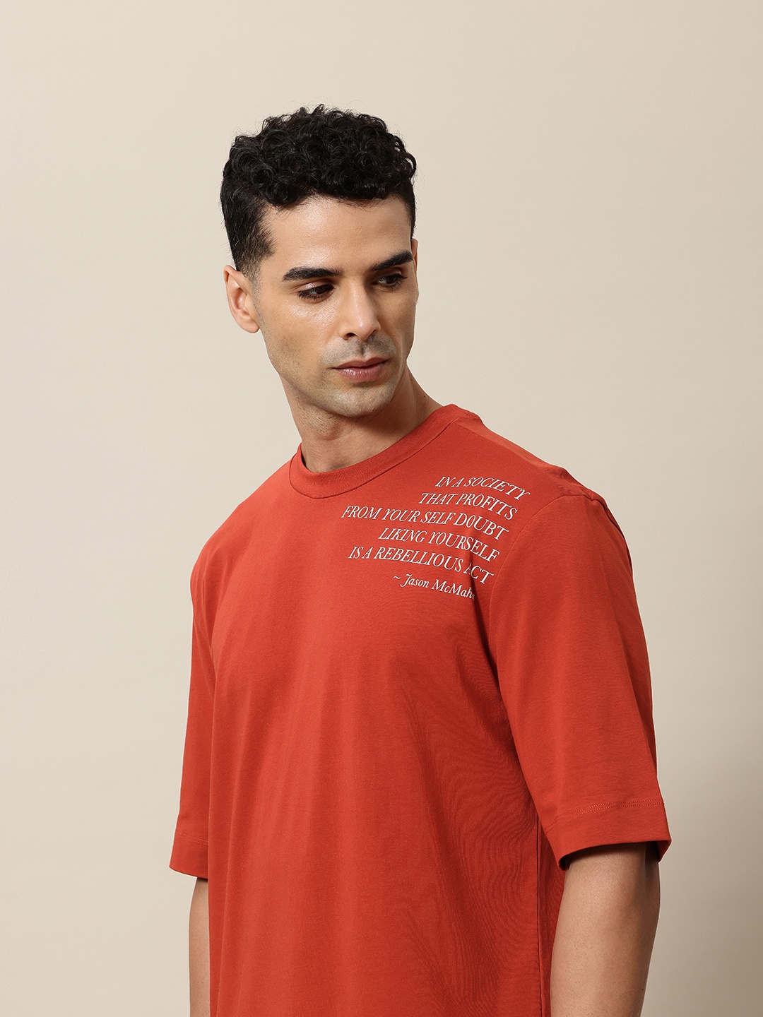 

Mr Bowerbird Self Love Oversized T-shirt, Rust