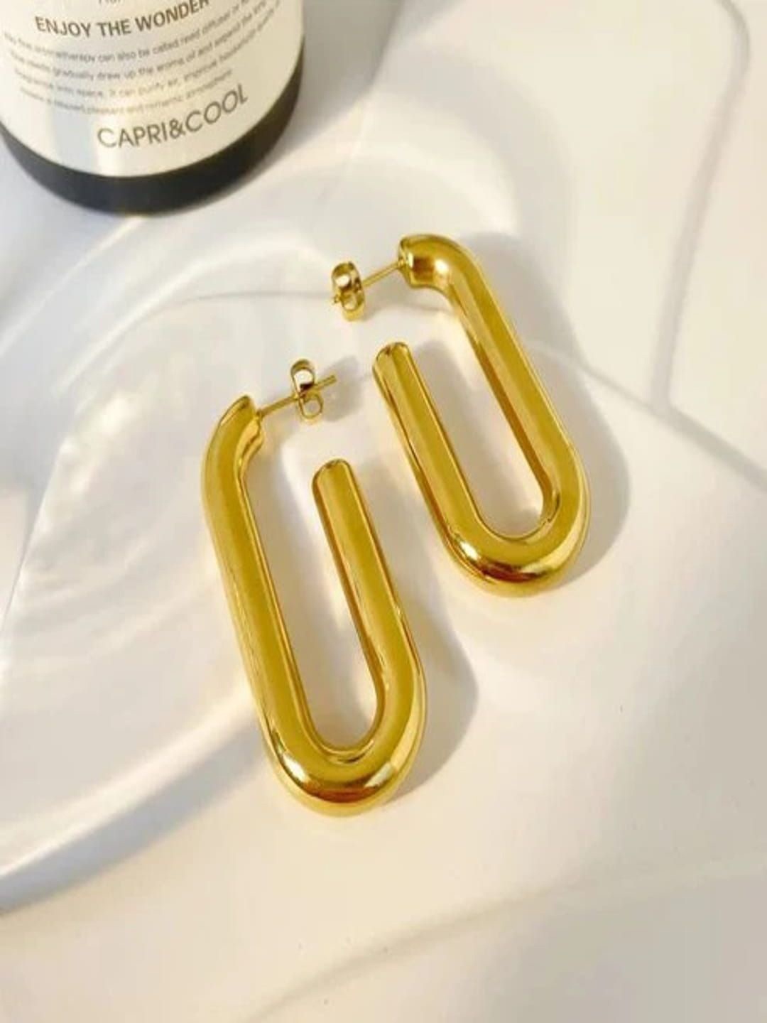 

DIATOMS Circular Hoop Earrings, Gold