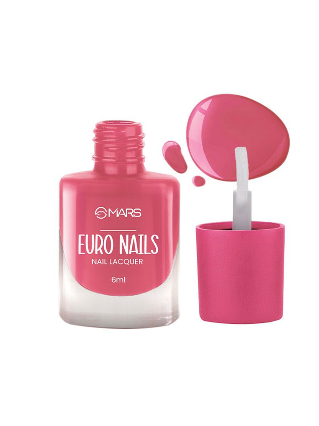 

MARS EURO Glossy Gel Finish Nail Lacquer -6ml-Shade-15, Pink