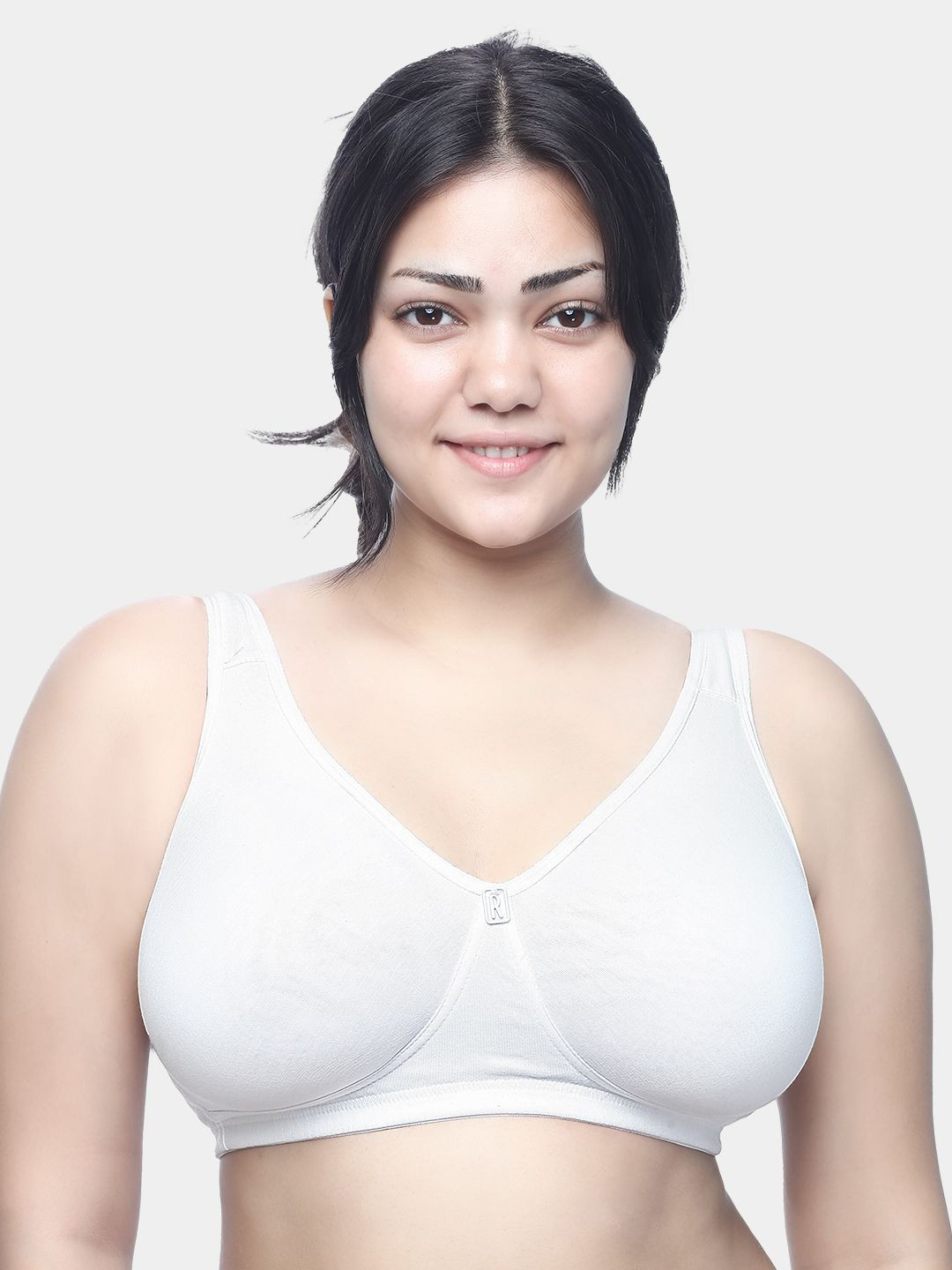 

Trylo Riza Comfortfit Pure Cotton Fabric Non-Padded Non-Wired Molded Bra, White