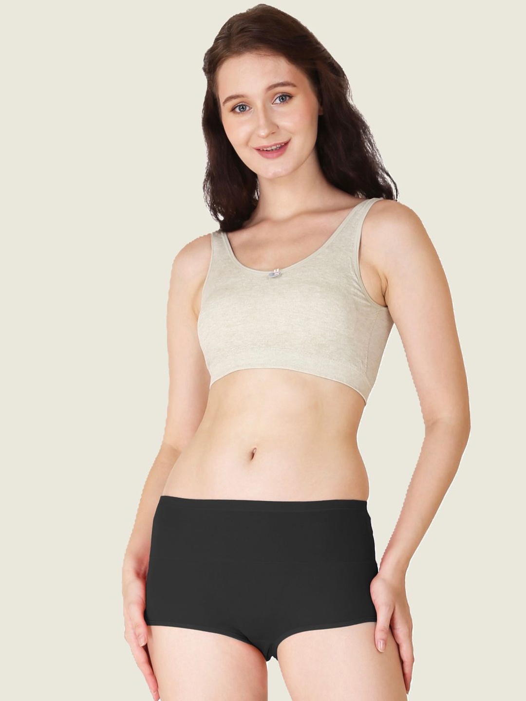

Luella Women Mid-Rise Hipster Briefs, Black