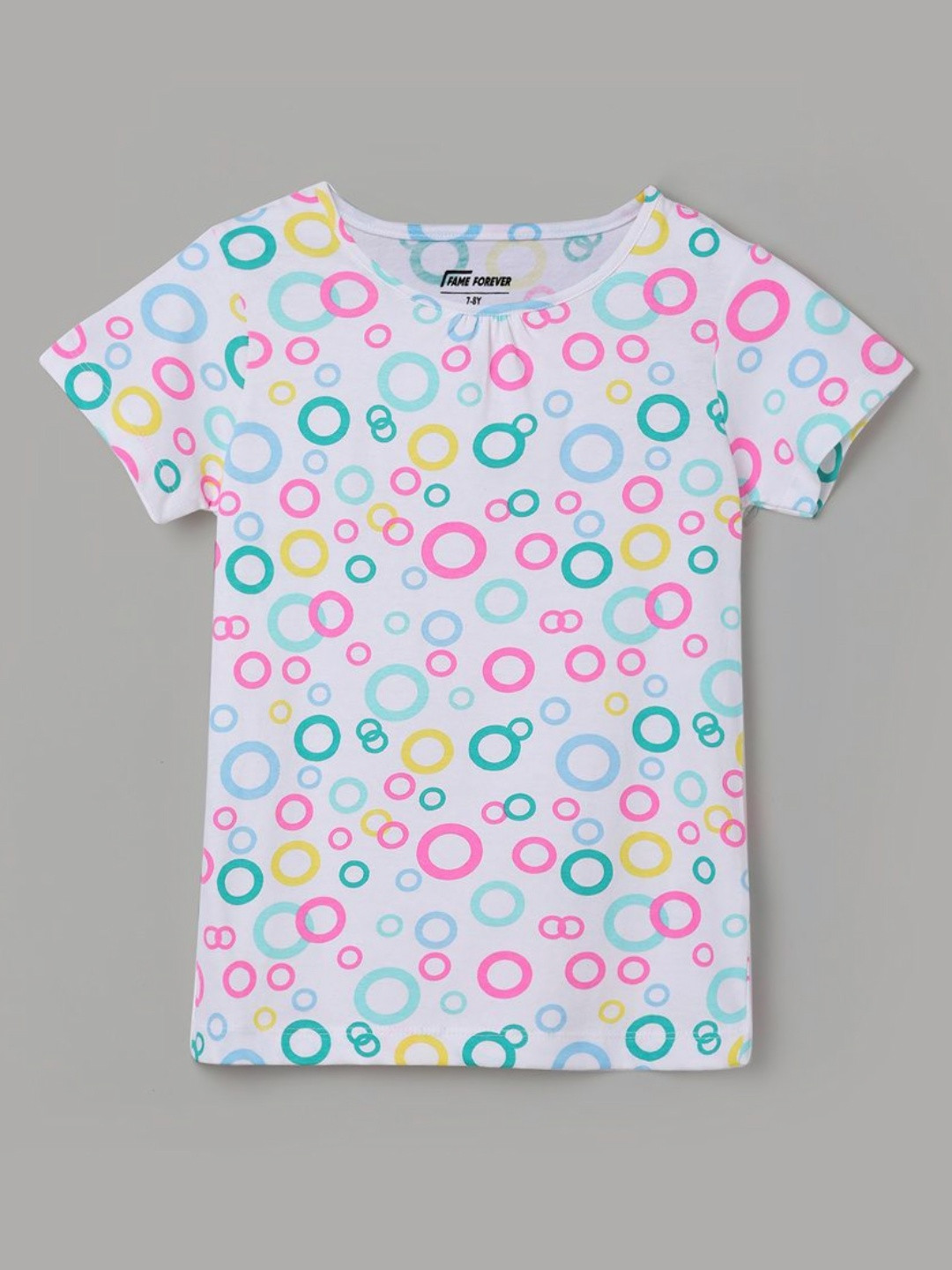 

Fame Forever by Lifestyle Girls Printed Pockets T-shirt, White