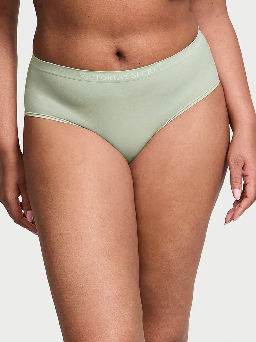 

Victoria's Secret Women Seamless Mid-Rise Hipster Briefs, Green