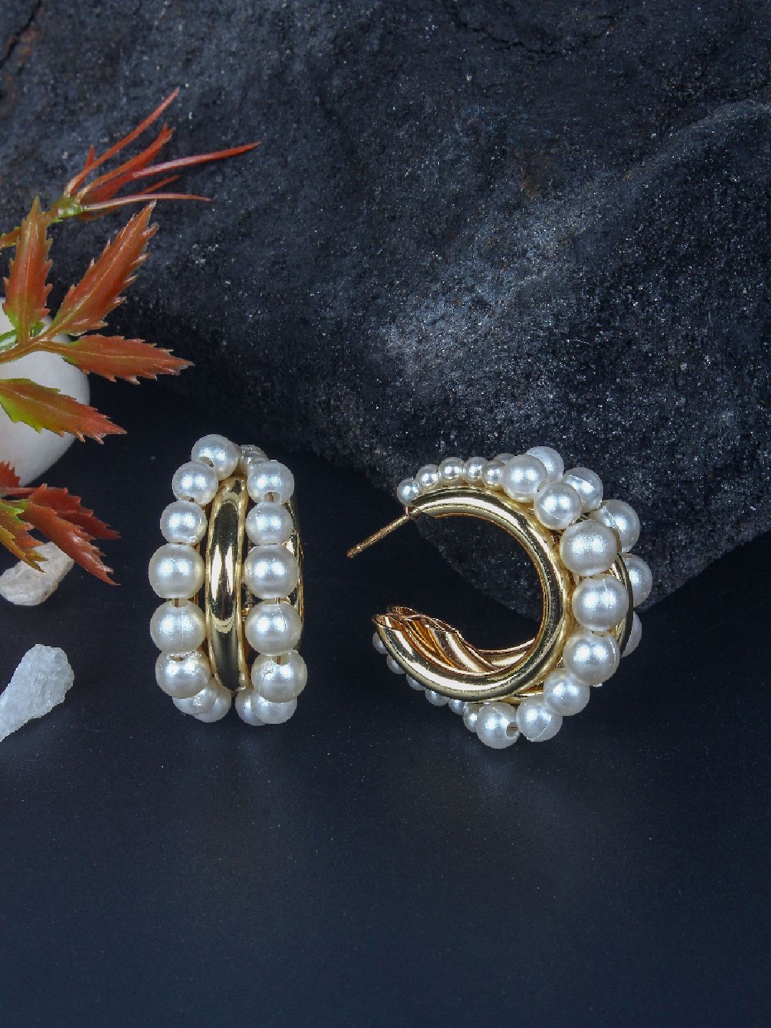 

KPOP Contemporary Drop Earrings, Gold