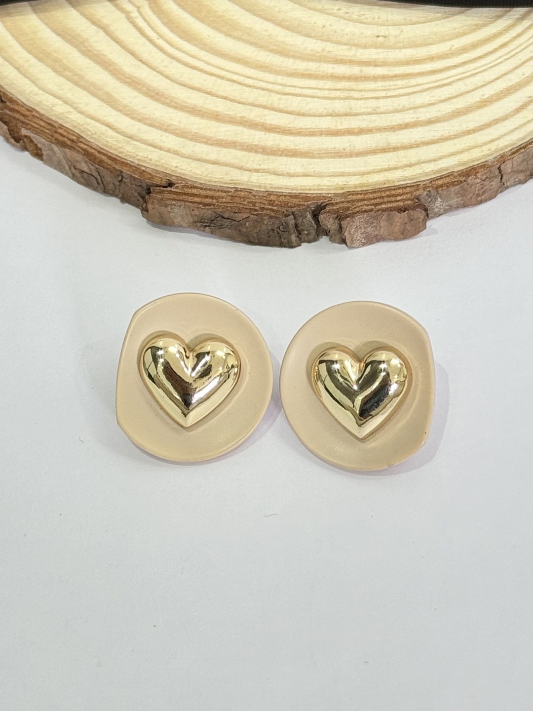 

The Jewellery Tale 14KT Gold-Plated Heart Shaped Studs