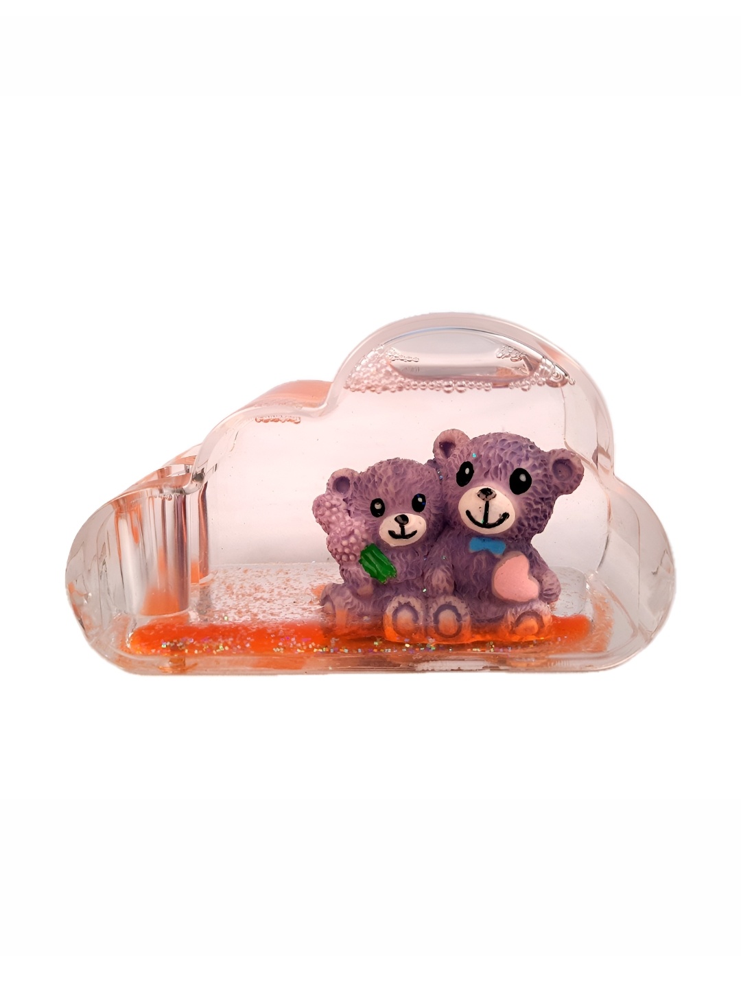 

apka mart Self Design Teddy Bear Design Pen Stand, Purple