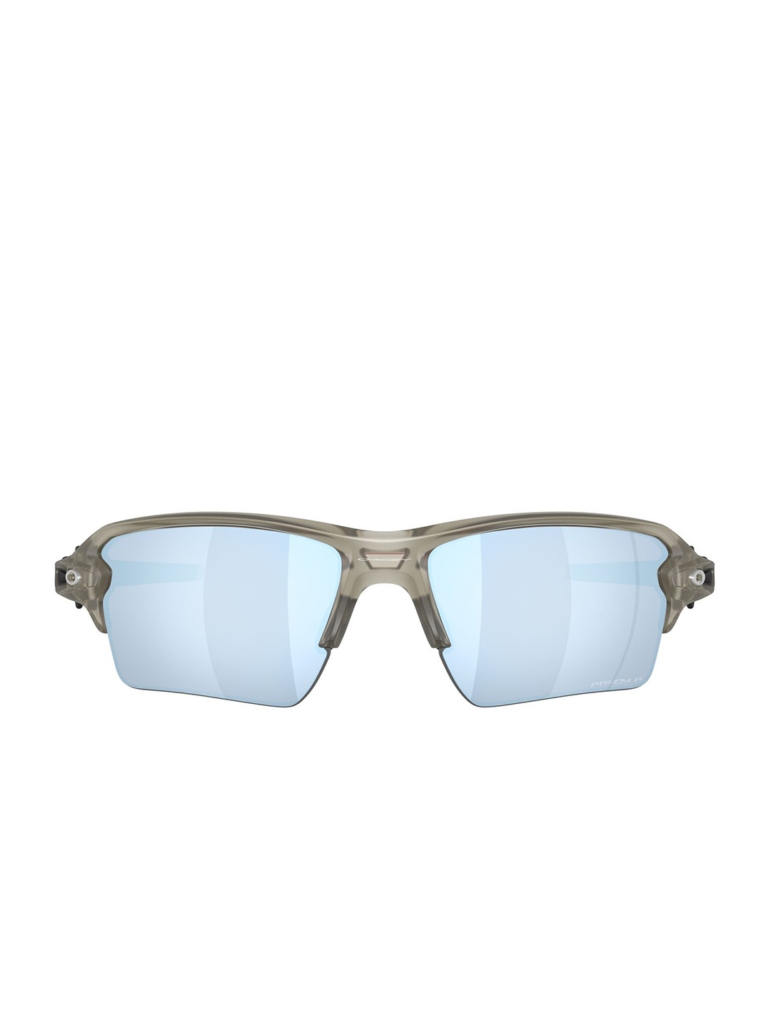

OAKLEY Men Half Rim Rectangle Sunglasses with Polarised Lens 888392642608, Blue