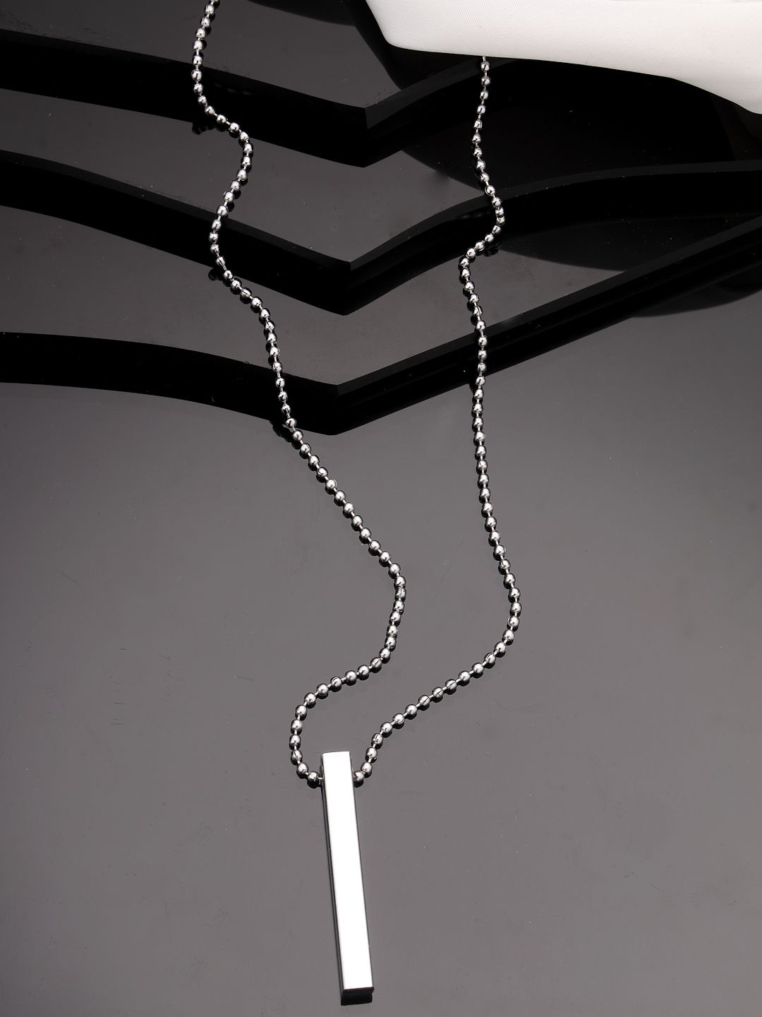 

NVR Silver-Plated Quirky Pendant With Chain