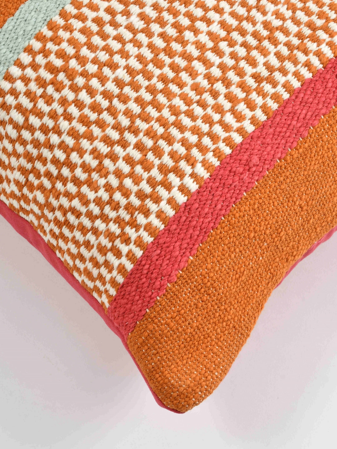 

SASHAA WORLD Orange & Pink Square Cushion Covers