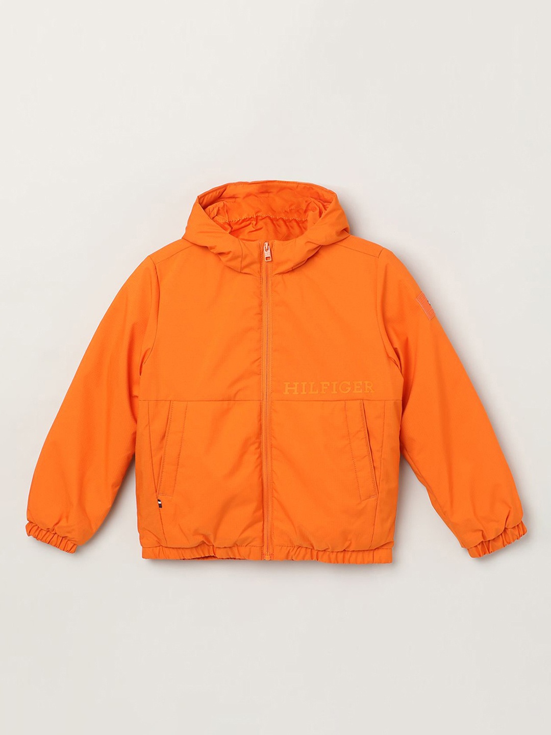

Tommy Hilfiger Boys Stand Collar Padded Jacket, Orange