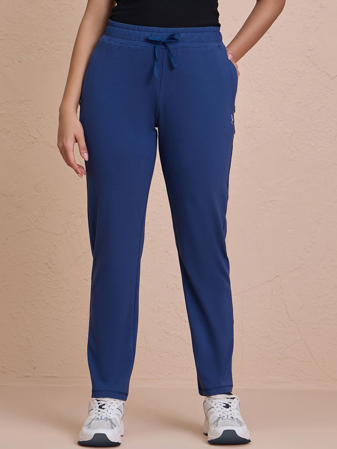 

Nykd Women Solid Relaxed Fit Track Pants, Blue