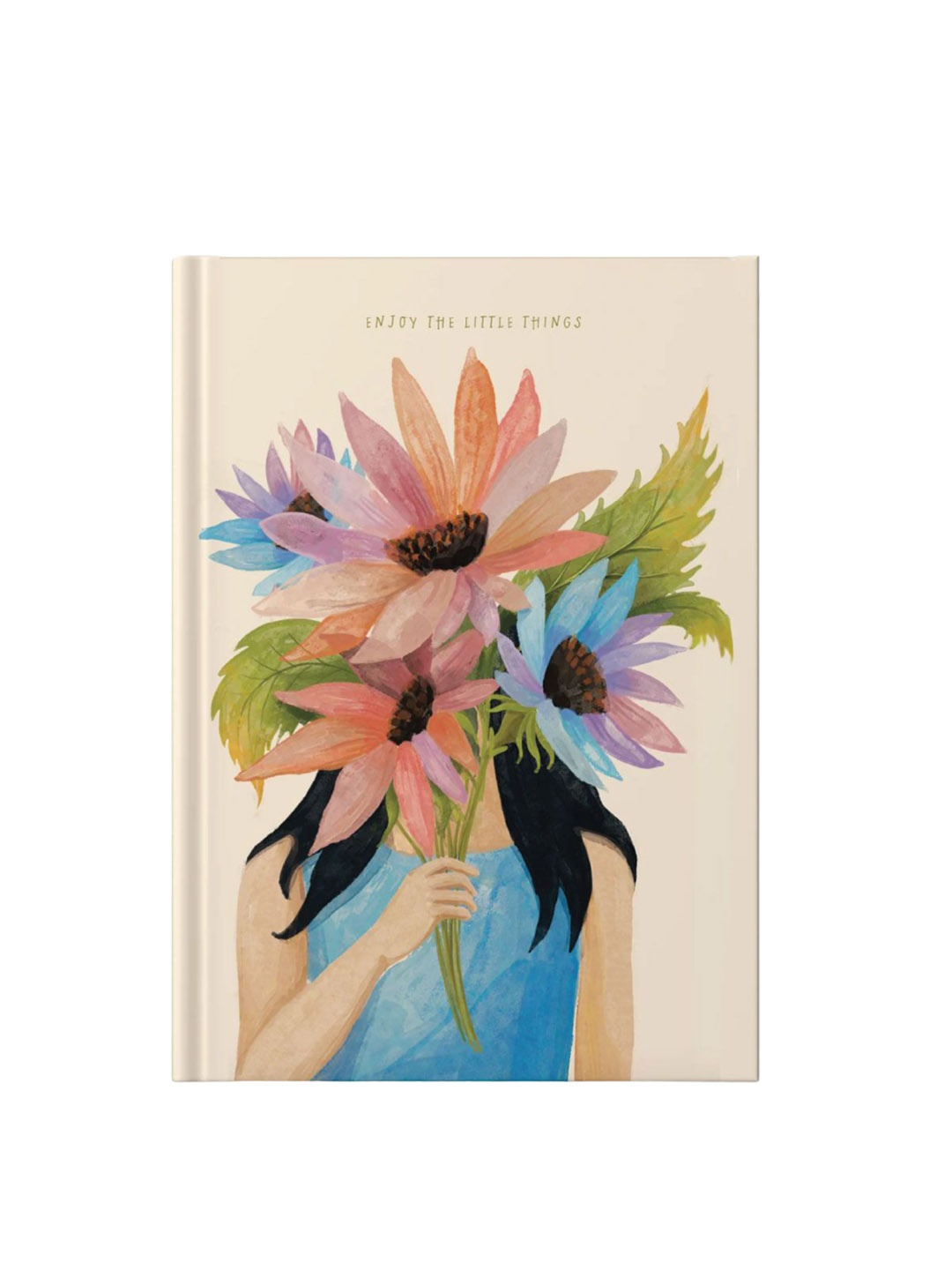 

happywagon Floral Printed The Little Things Hardcover Notebook, Cream