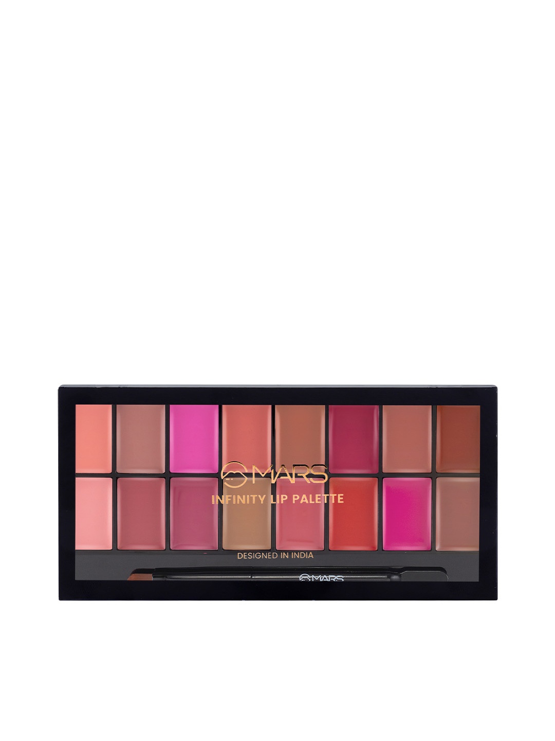 

MARS 16 Color Nude Matte Ultra Pigmented Infinity Lip Palette 36 gm - Shade 03, Multi