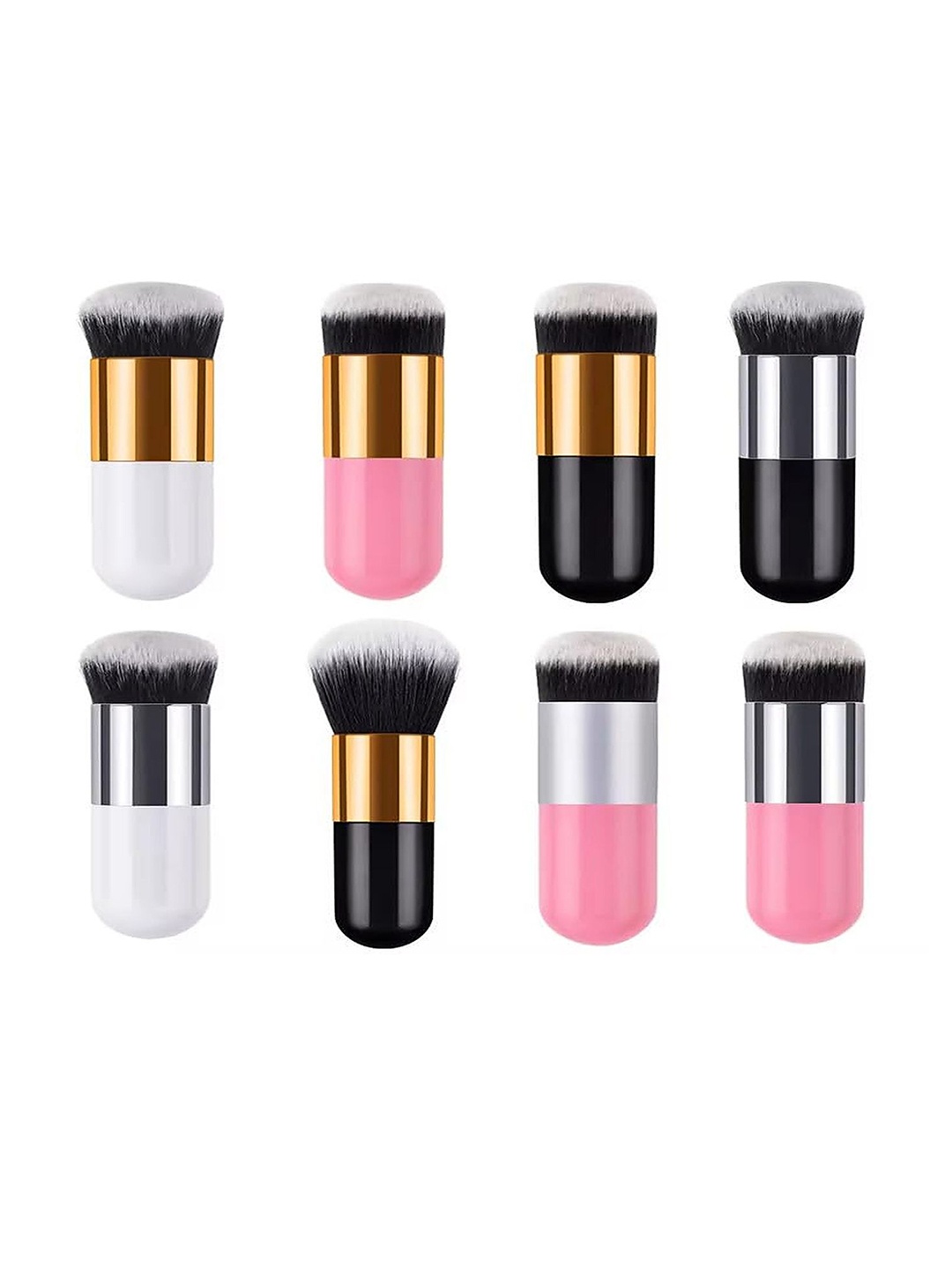 

Rsentera 8-Pcs Synthetic Face & Eye Foundation Makeup Brush Set, Black