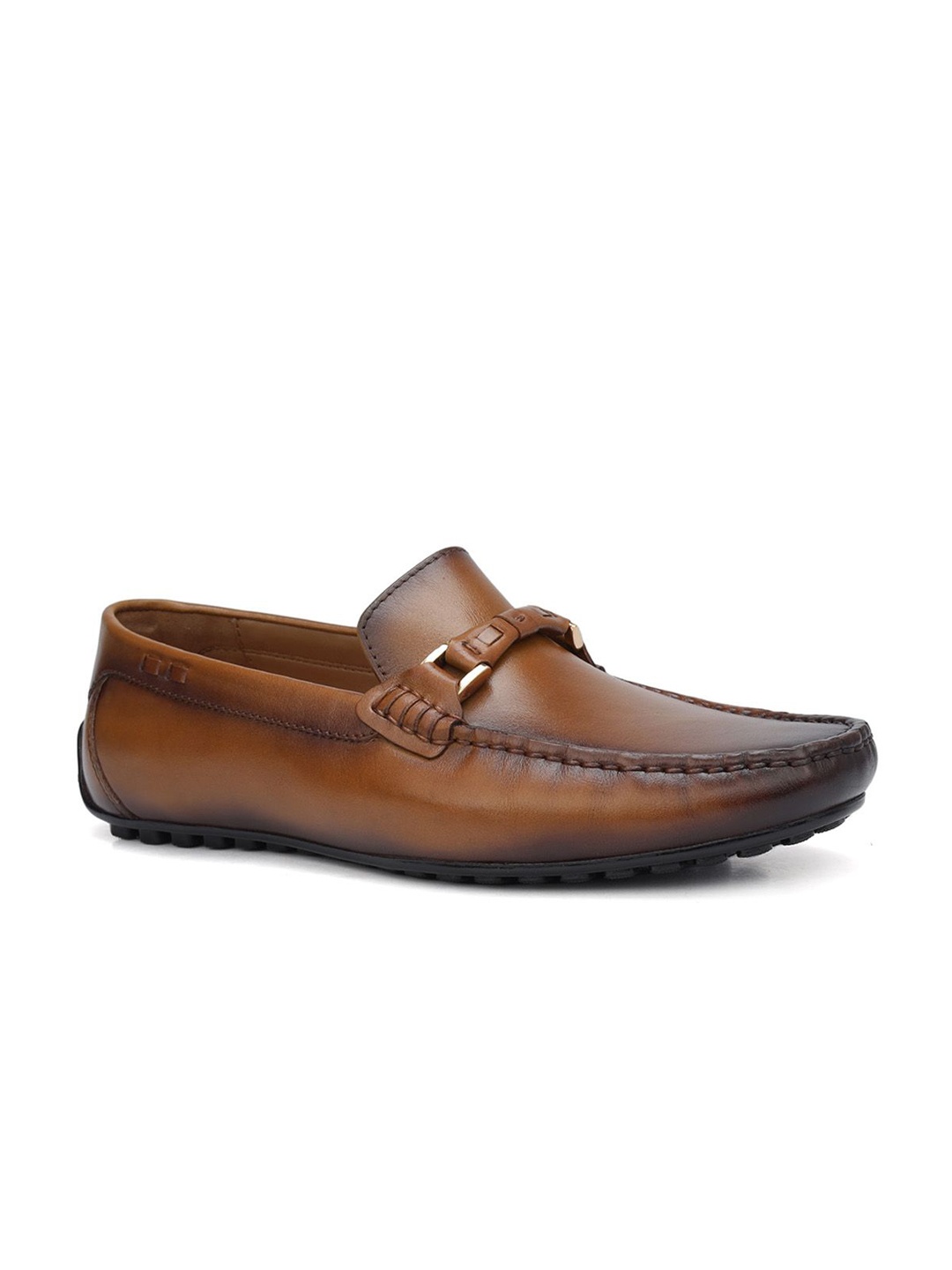 

ROSSO BRUNELLO Men Leather Formal Loafers, Tan