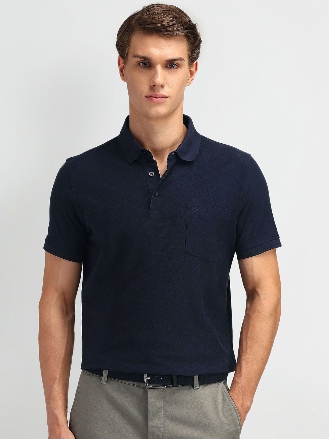 

Arrow Men Polo Collar T-shirt, Blue