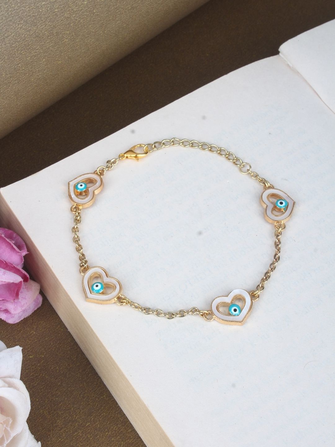 

KPOP Women Brass Gold-Plated Charm Bracelet