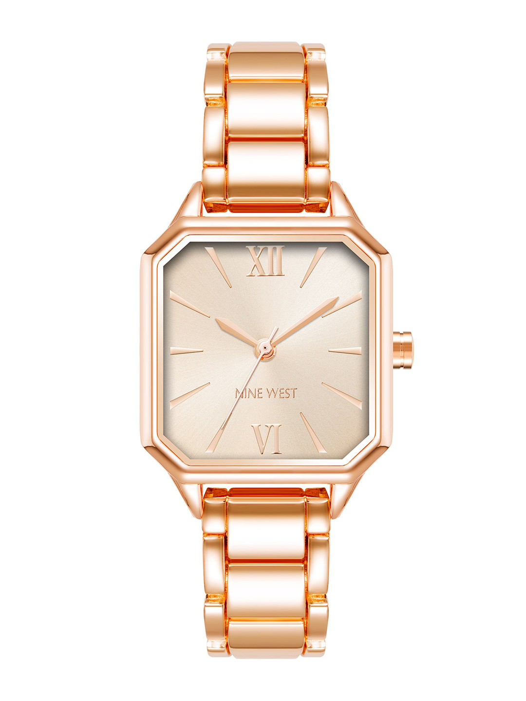 

Nine West Women Dial & Bracelet Style Straps Analogue Watch NW-2902RGRG, Rose gold