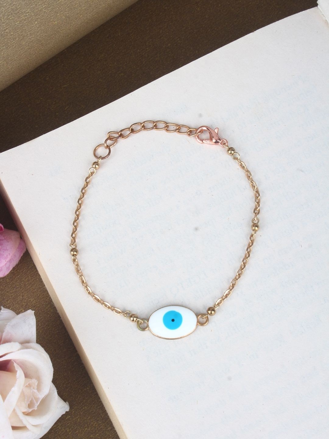 

KPOP Gold-Plated Evil Eye Charm Bracelet